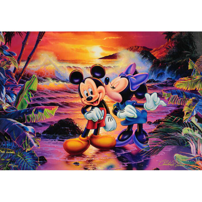 ラッセン【プレシャスラブ（L)】大版 手彩色 ラッセングラフ ラッセン