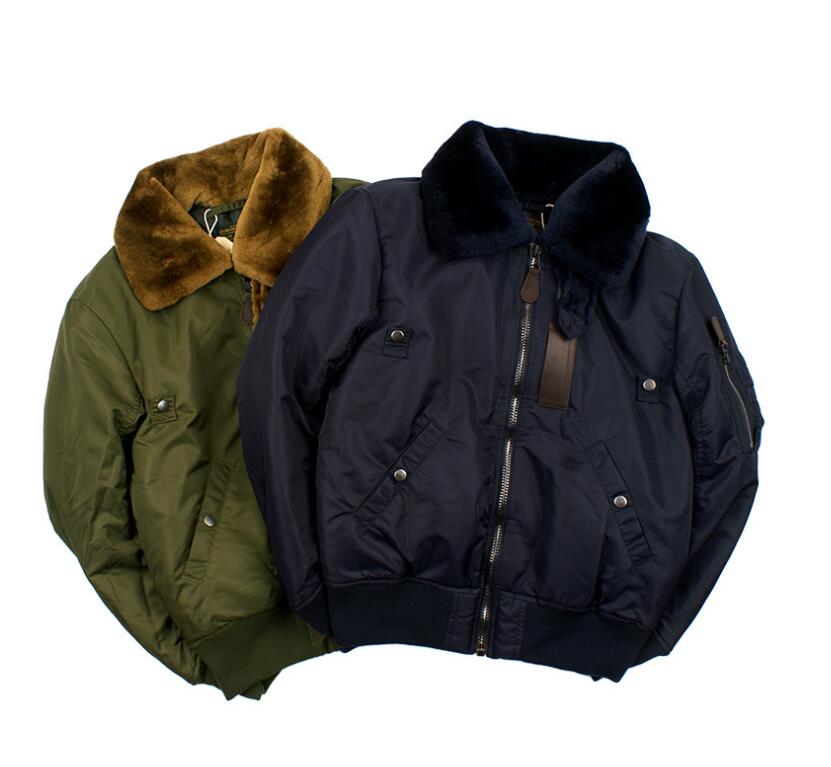 楽天市場】復刻 B-15 フライトジャケット ウール襟 綿入れ メンズ
