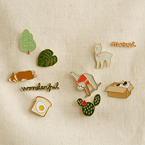 楽天市場】ピンバッジ 韓国 バッジ ブローチ ステーショナリー 文房具