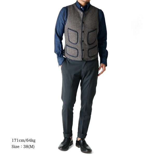 楽天市場】ANATOMICA アナトミカ ビーチクロス ウールベスト ジレ 530