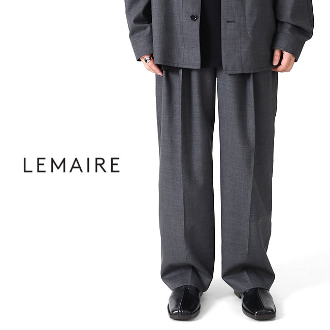 楽天市場】LEMAIRE ルメール ベルテッド トロピカルウール プリーツ