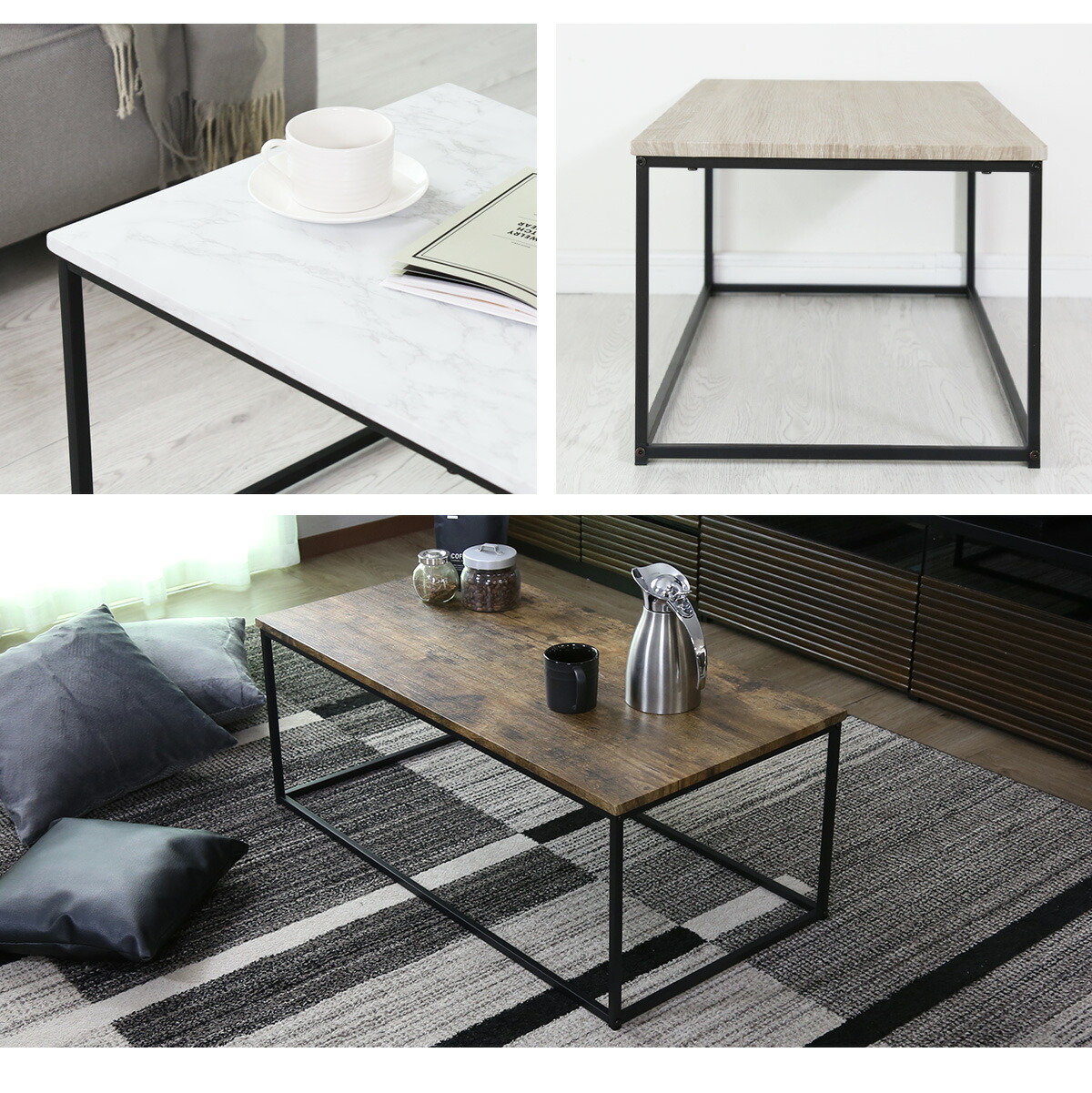 楽天市場】テーブル 幅90 センターテーブル おしゃれ 大理石 調 ロー