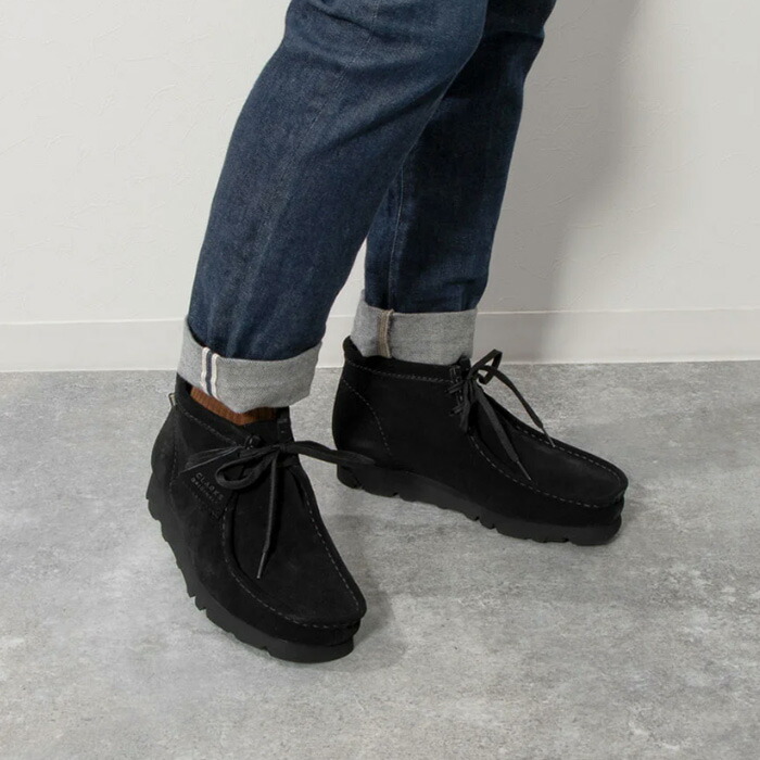 楽天市場】CLARKS (クラークス) ワラビー ゴアテックス （ブラック