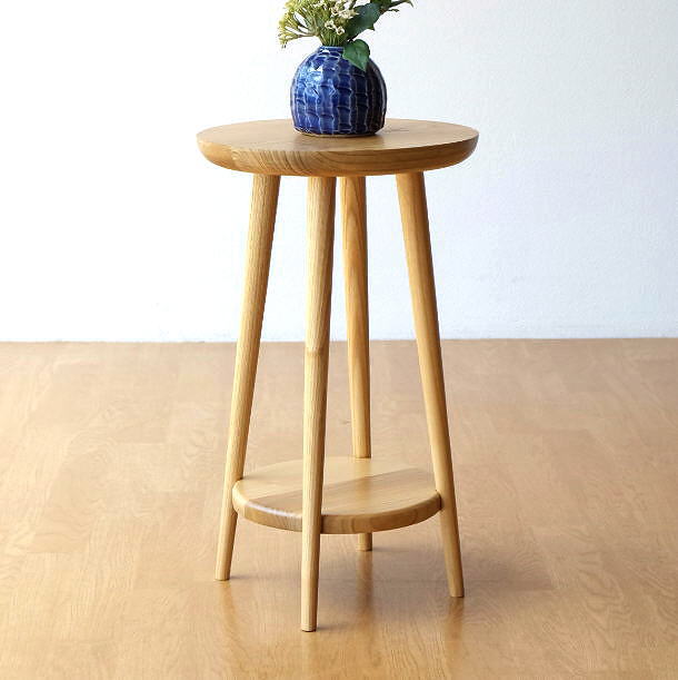 楽天市場】花台 フラワースタンド 木製 天然木 無垢材 おしゃれ スリム