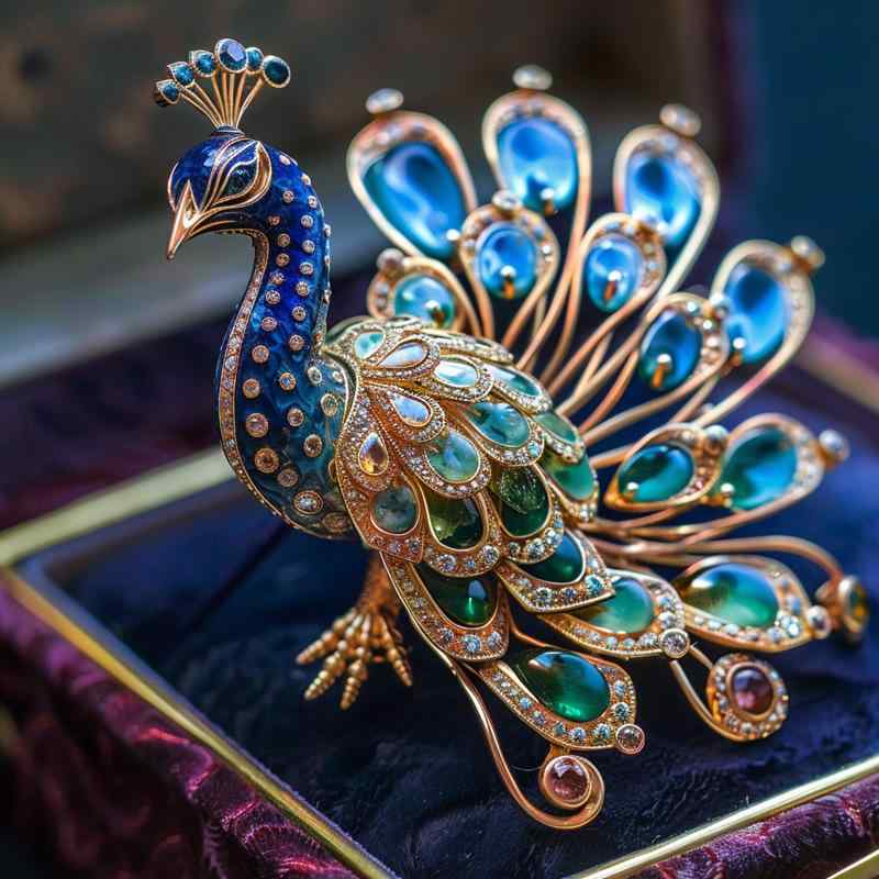 楽天市場】ブローチ レディース 女性用 孔雀 動物モチーフ