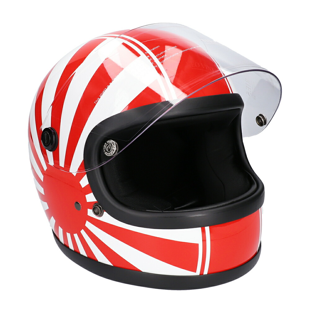 楽天市場】バイク ヘルメット フルフェイス 族ヘル フェイスヘルメット