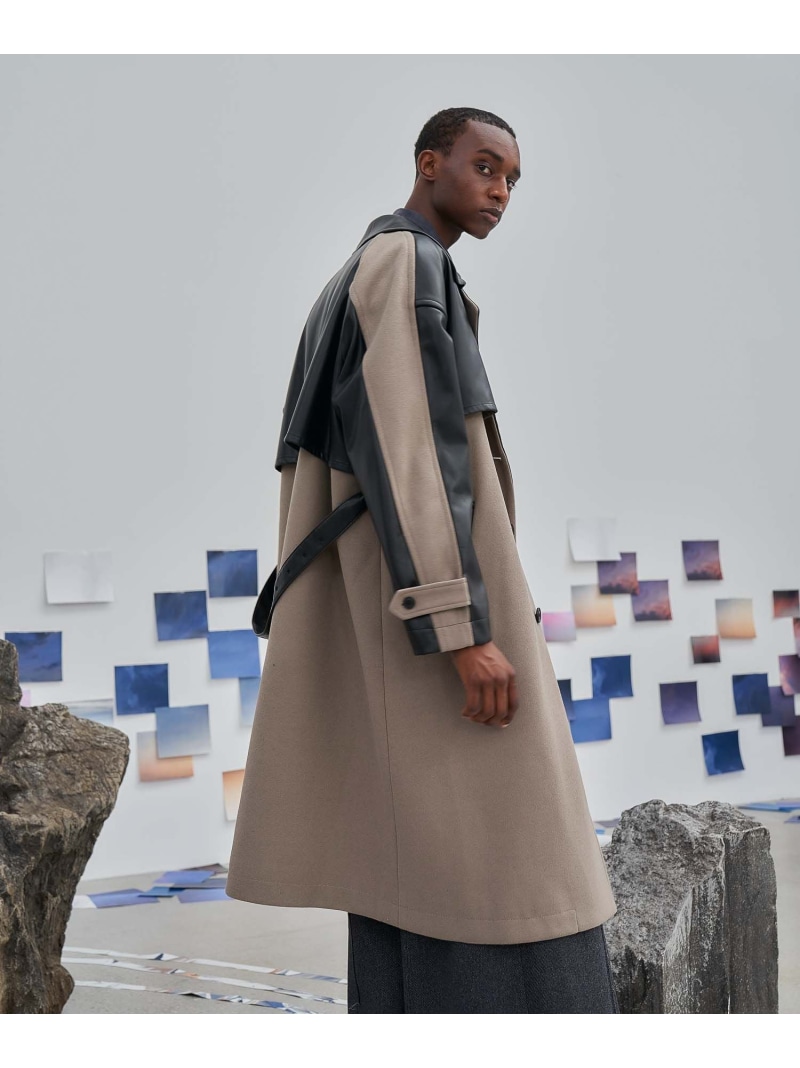 楽天市場】(M)WT/Fレザーキリカエトレンチ HARE ハレ ジャケット