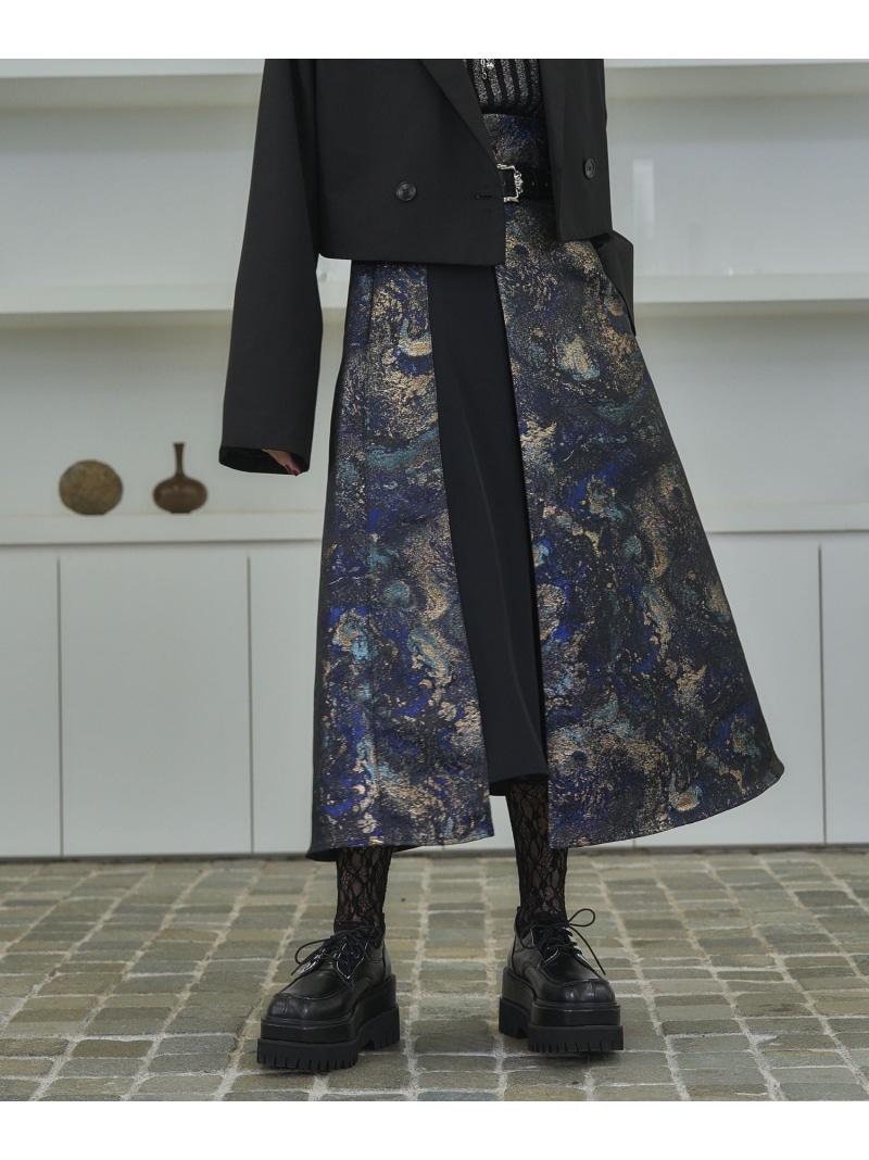 楽天市場】ラメアートジャガードキリカエスカート HARE ハレ スカート