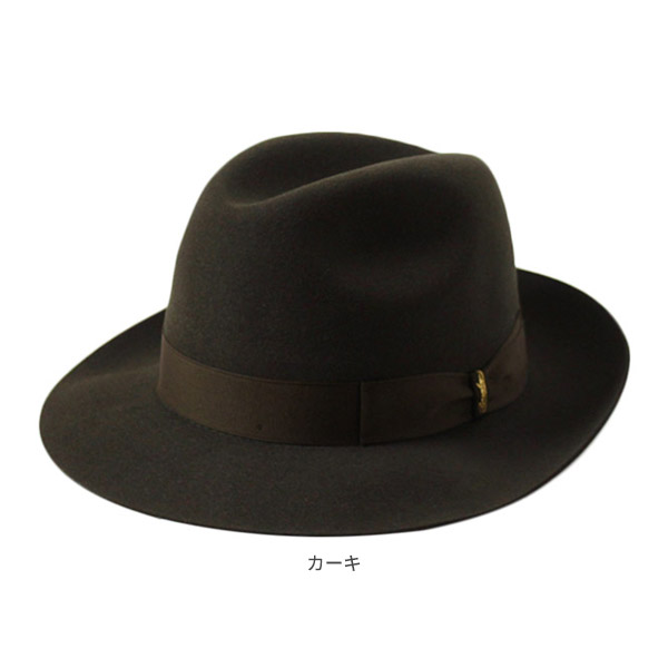 楽天市場】BORSALINO ファーフェルト 中折れハット[MARENGO WIDE]M〜5L