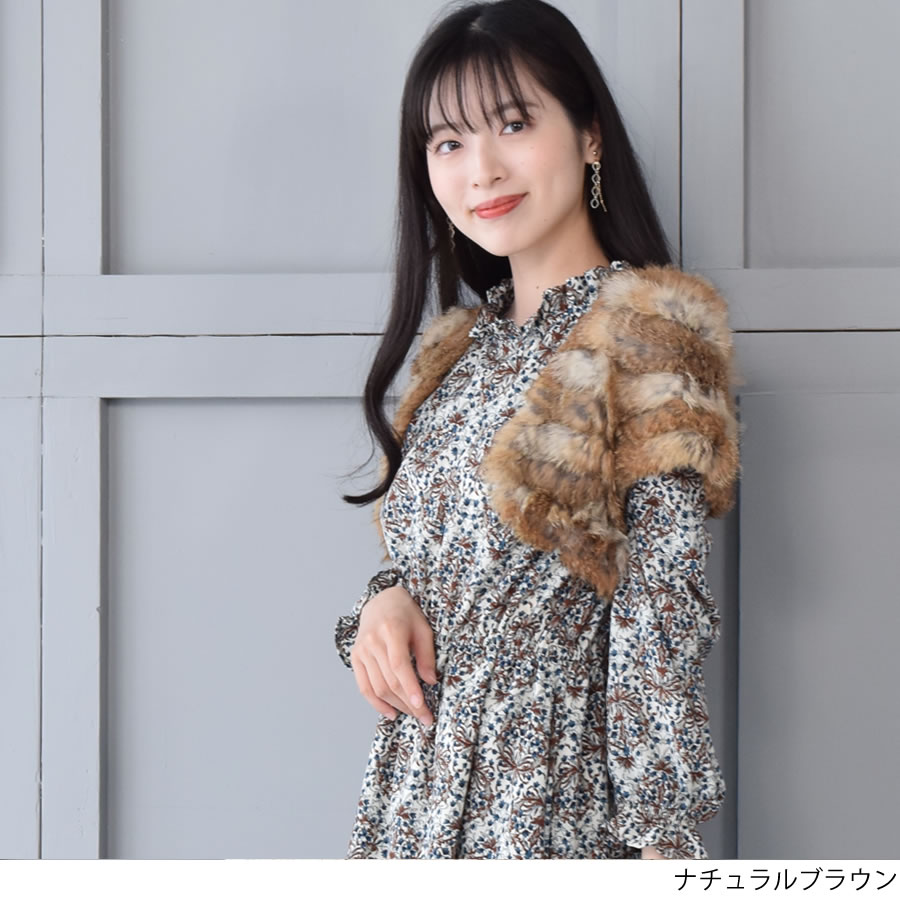 楽天市場】ラビットボレロ ボレロ 毛皮・ファー 女性用 レデイース