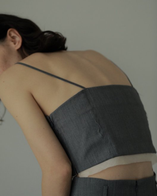 楽天市場】【即日出荷】anuke アンヌーク Cutoff Twill Bustier 24春夏