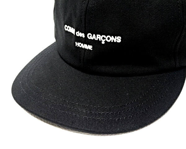 楽天市場】【COMME des GARCONS HOMME LOGO CAP Black HN-K601