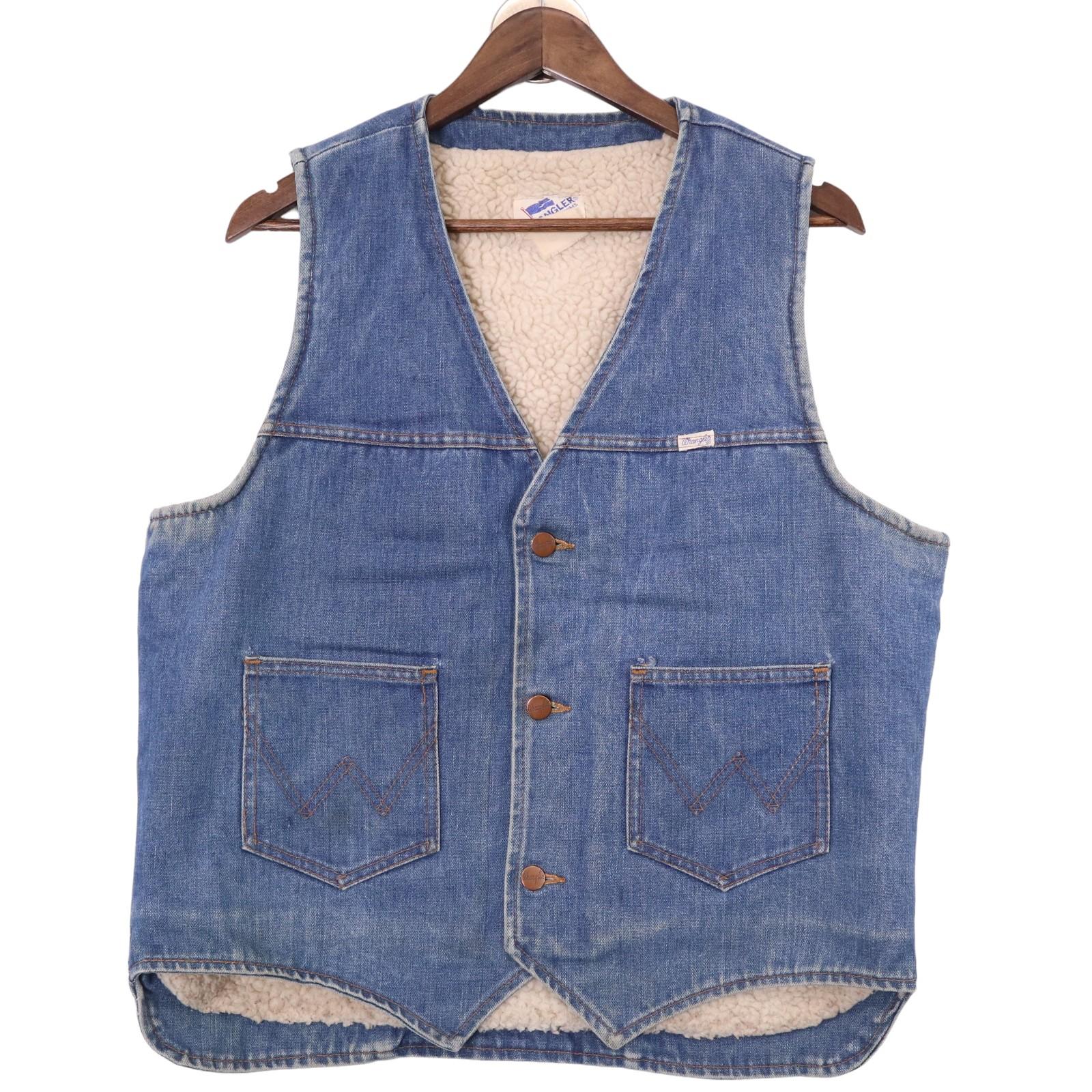 楽天市場】80年代 Wrangler ラングラー デニムベスト ベスト アウター
