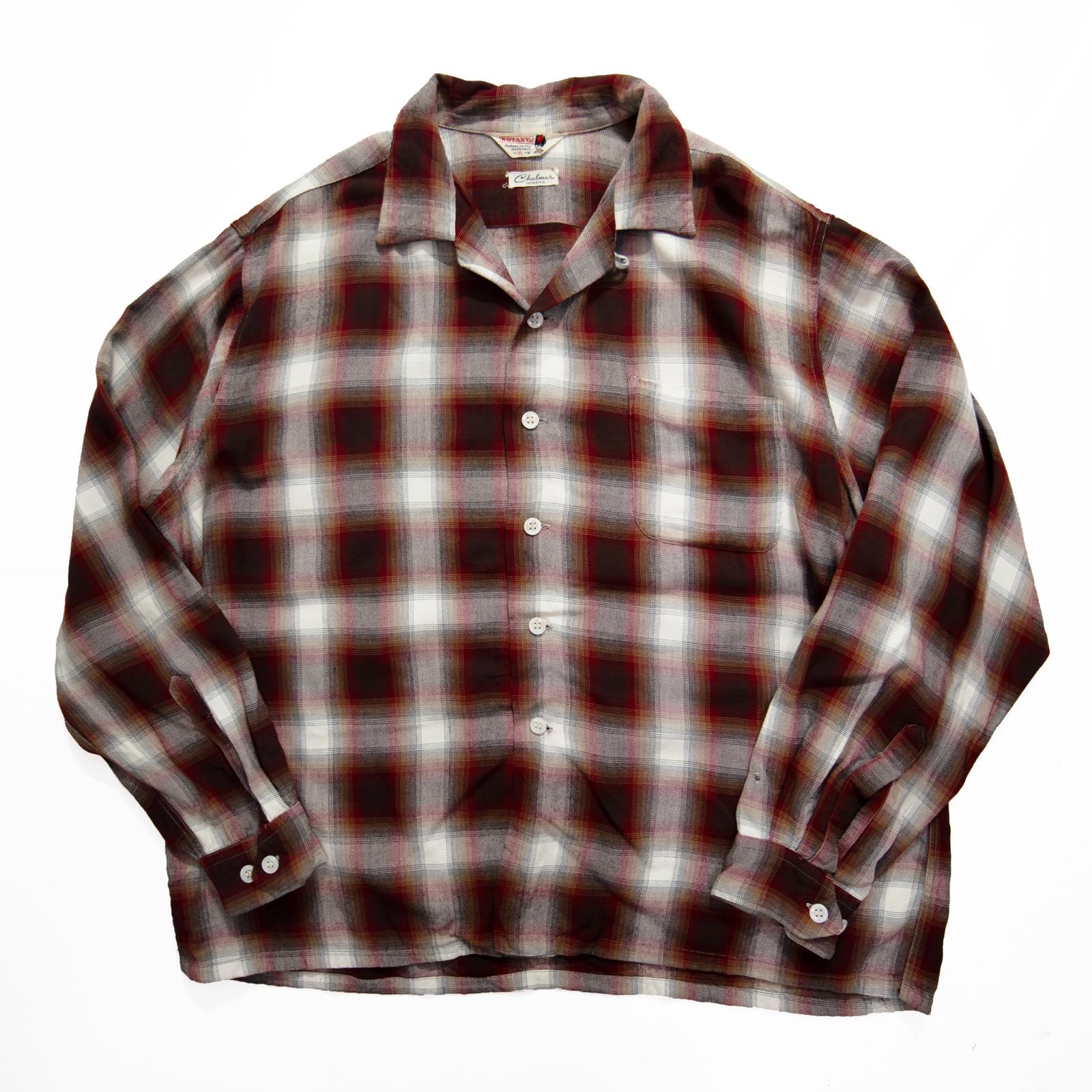 楽天市場】60年代 BOTANY オンブレチェック ウール レーヨン 長袖