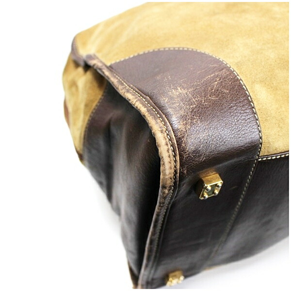 楽天市場】ロエベ アナグラム アマソナ50 ボストンバッグ スエード