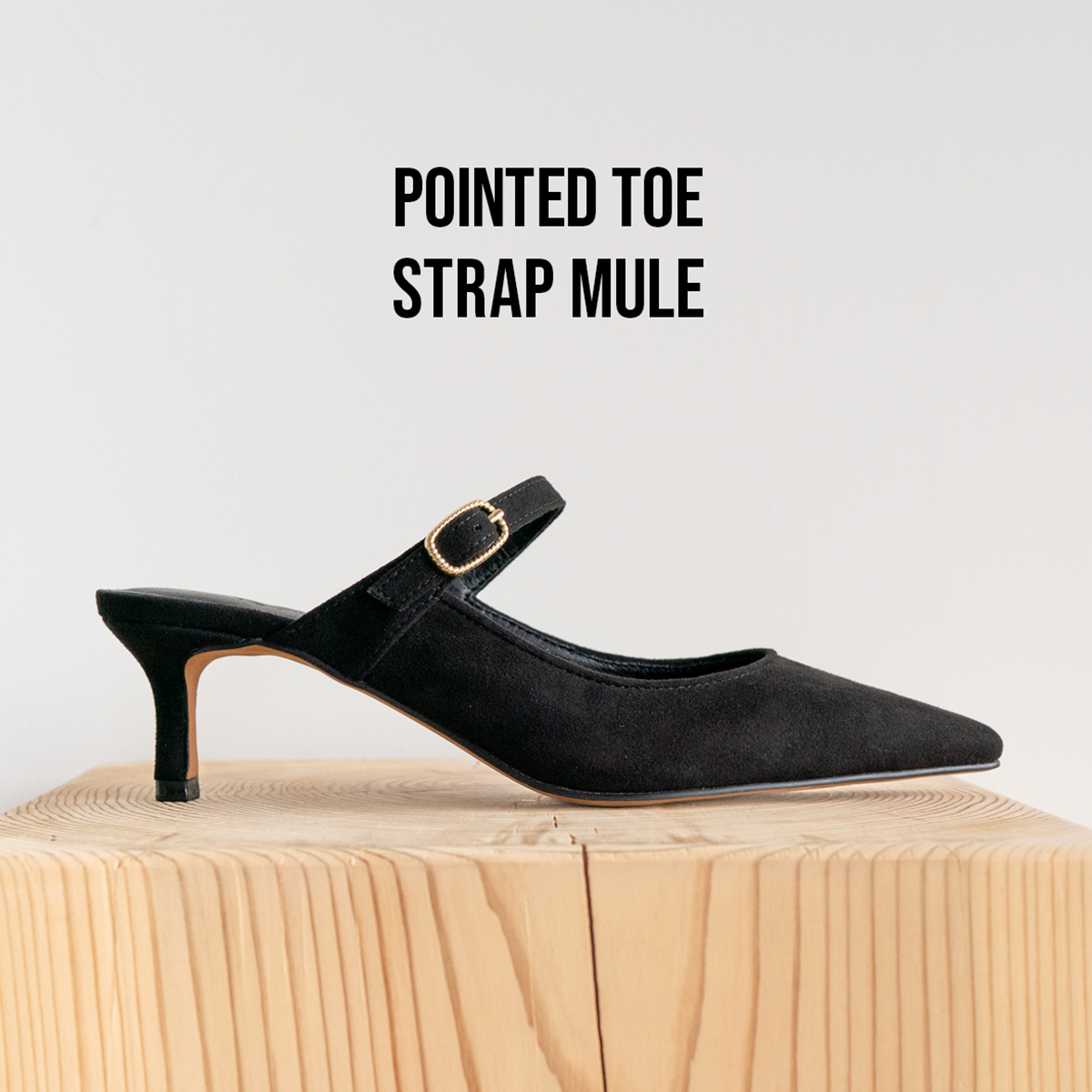 楽天市場】ミュール サンダル 5.5cm ストラップミュール レディース