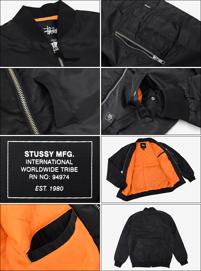 楽天市場】ステューシー STUSSY ジャケット メンズ MA1 II(stussy JKT