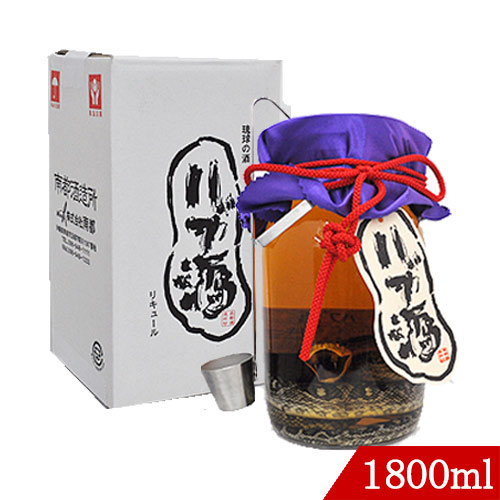 楽天市場】ハブ入りハブ酒 35度 1800ml 南都酒造所 : バラエティー