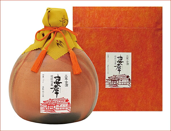 楽天市場】泡盛古酒 忠孝3年古酒ブレンド 泡盛 43度(琉球城焼 一升壷