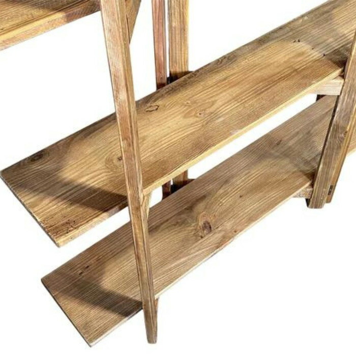 楽天市場】シェルフ 木製 4段 幅180cm 古木風 古材風 おしゃれ 北欧