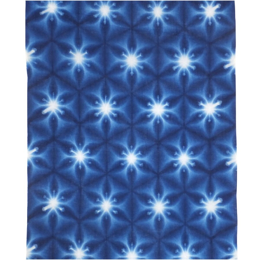 楽天市場】藤井絞 最高級 雪花絞り 浴衣 反物 綿麻 藍色 八つだたみ 夏