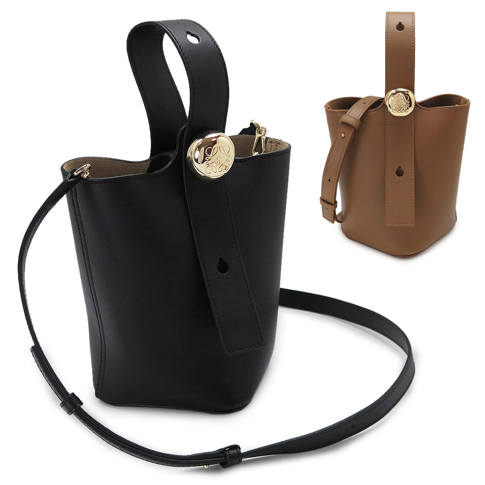 楽天市場】ロエベ ハンドバッグ レディース ペブル バケットバッグ