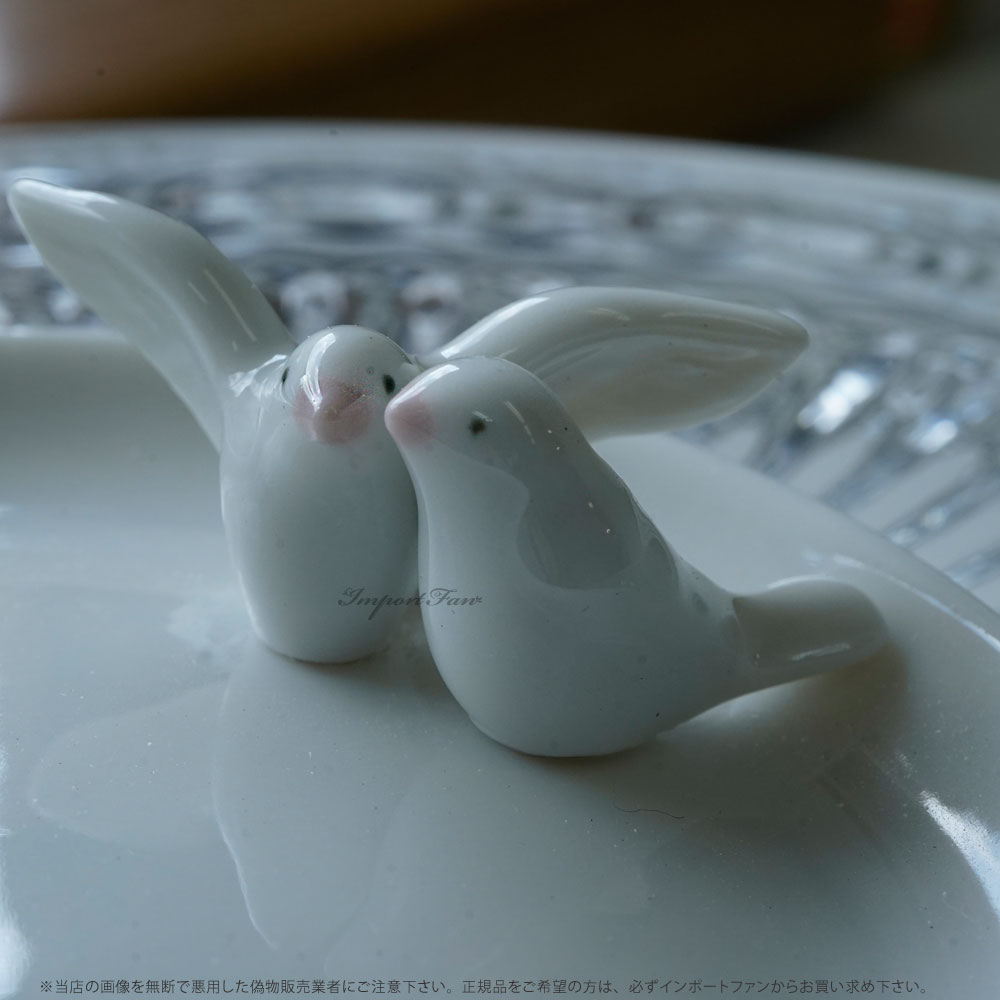 楽天市場】リヤドロ アクセサリートレイ 鳩 ハト 鳥 お皿 リング