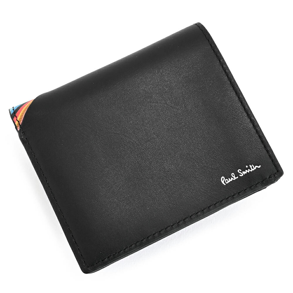 楽天市場】ポールスミス 財布 二つ折り財布 黒(ブラック) Paul Smith