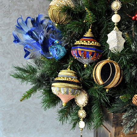 楽天市場】ベルベットドロップオーナメント【クリスマス オブジェ