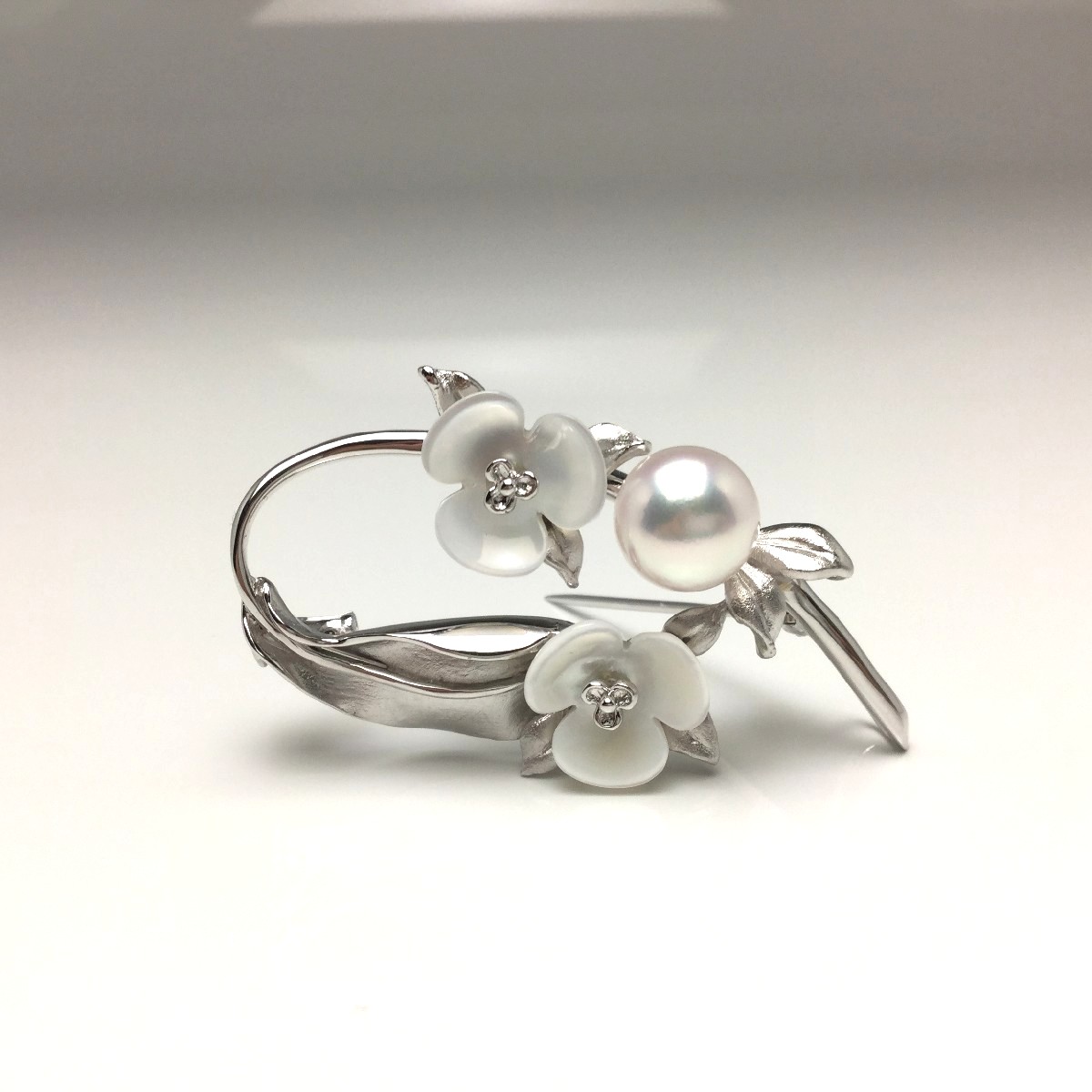 楽天市場】真珠 ブローチ パール アコヤ真珠 9.17mm ホワイトピンク