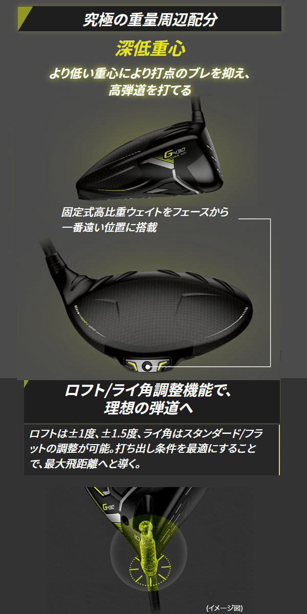 楽天市場】ピン G430 MAX 10K ドライバー [アルタ J CB ブラック