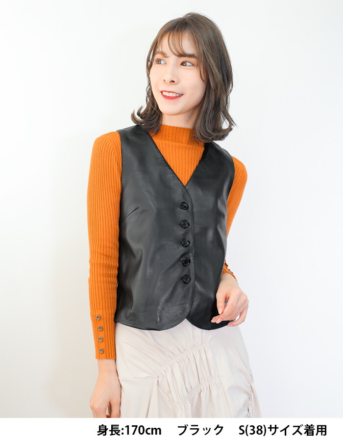 楽天市場】レザーベスト レザージレ 革ベスト 革ジレ ベスト ジレ