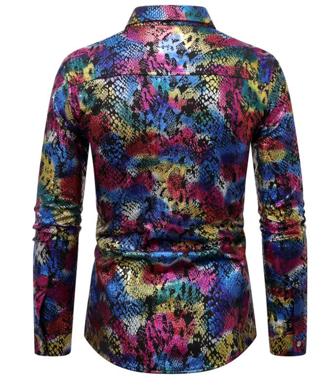 楽天市場】シャツ パイソン柄 ヘビ柄 蛇柄 総柄 メタリック感