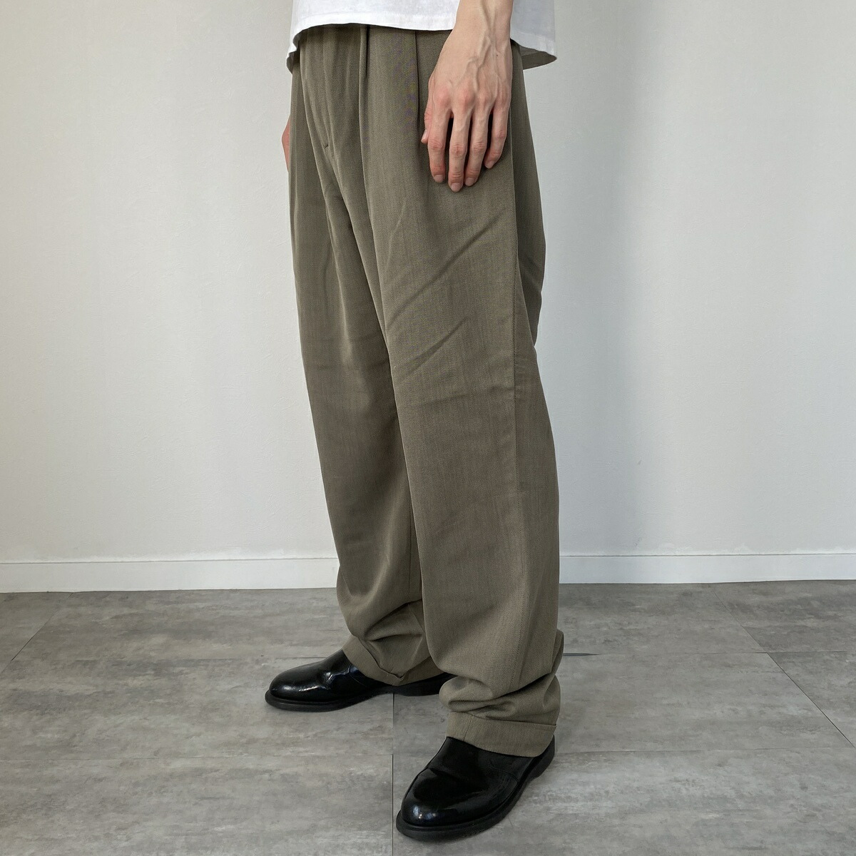 楽天市場】古着 HAGGAR ツータック スラックス ワイドパンツ USA製