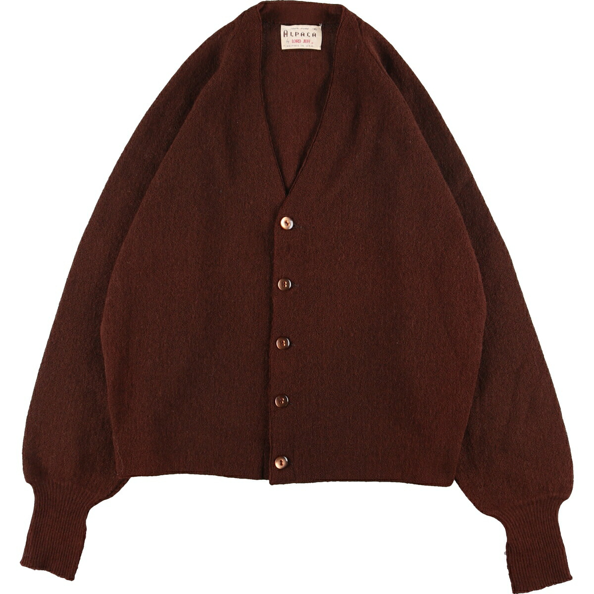 楽天市場】古着 70年代 LORD JEFF アルパカニットカーディガン USA製