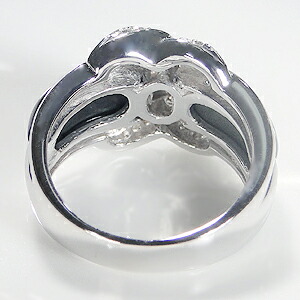 楽天市場】K18WG オニキス ダイヤモンド リング指輪 リング 18金