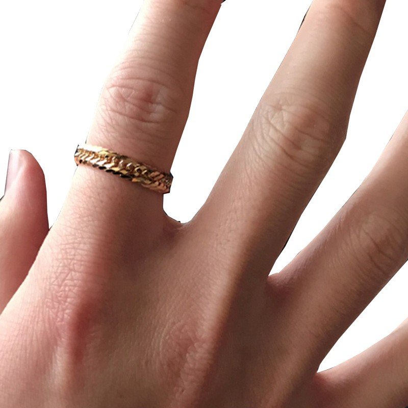 楽天市場】K18 18金 トリプル 12面トリプル 喜平 リング 19号 リング幅