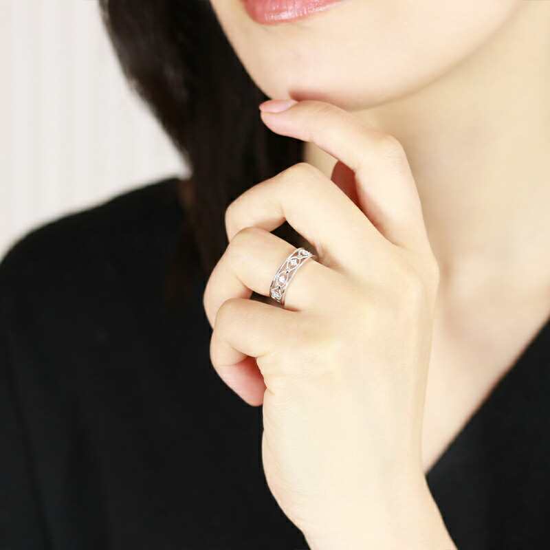 楽天市場】K10 YG/WG/PG【0.12ct】ダイヤモンド レース リング