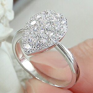 楽天市場】☆pt950【1.00ctUP】ダイヤモンド パヴェリング 指輪