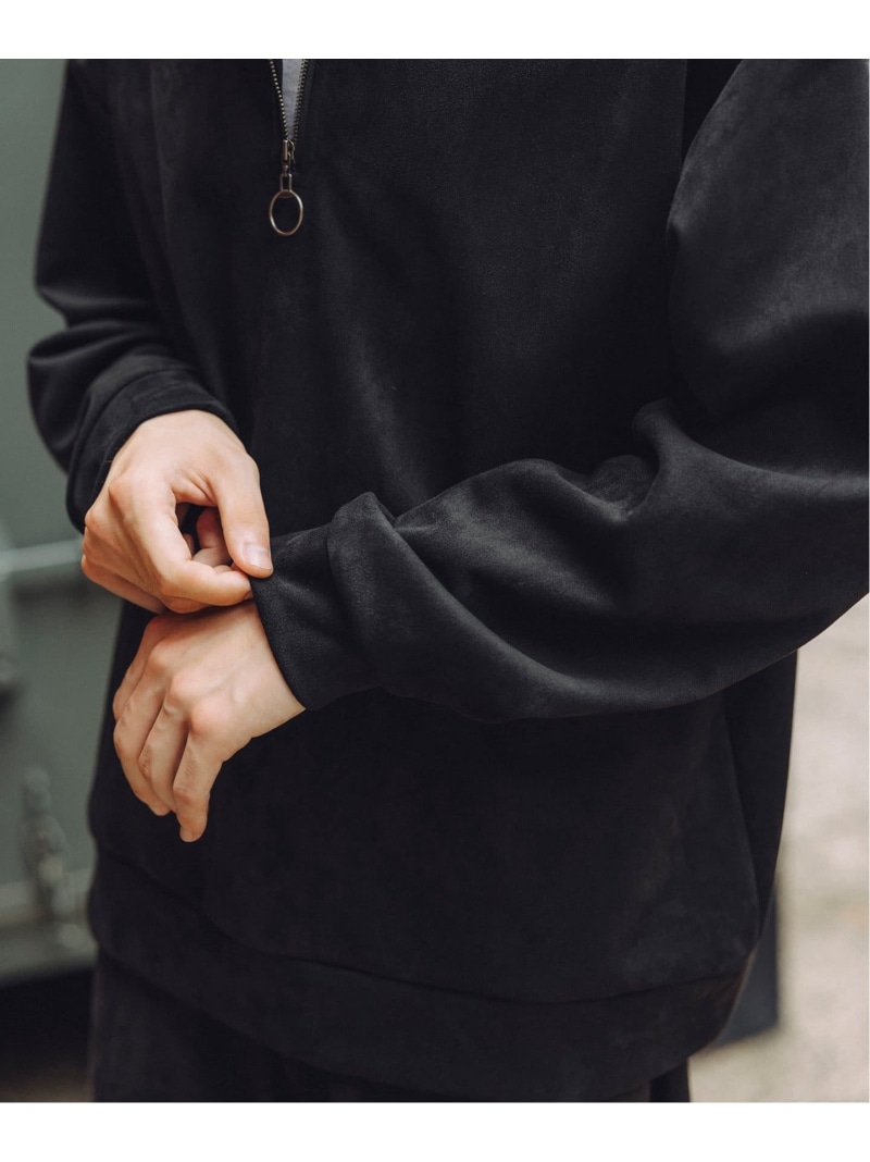 楽天市場】【SALE／30%OFF】フェイクスエード ハーフジップスウェット