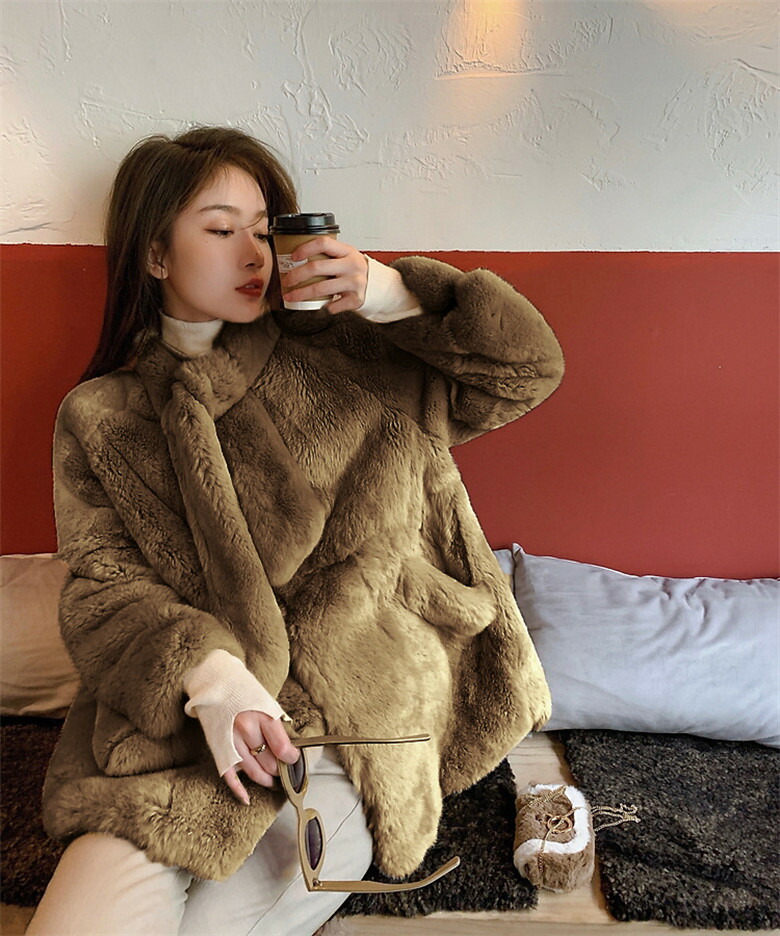 楽天市場】フェイクファー コート 上品 大人 ファーコート ミモレ丈