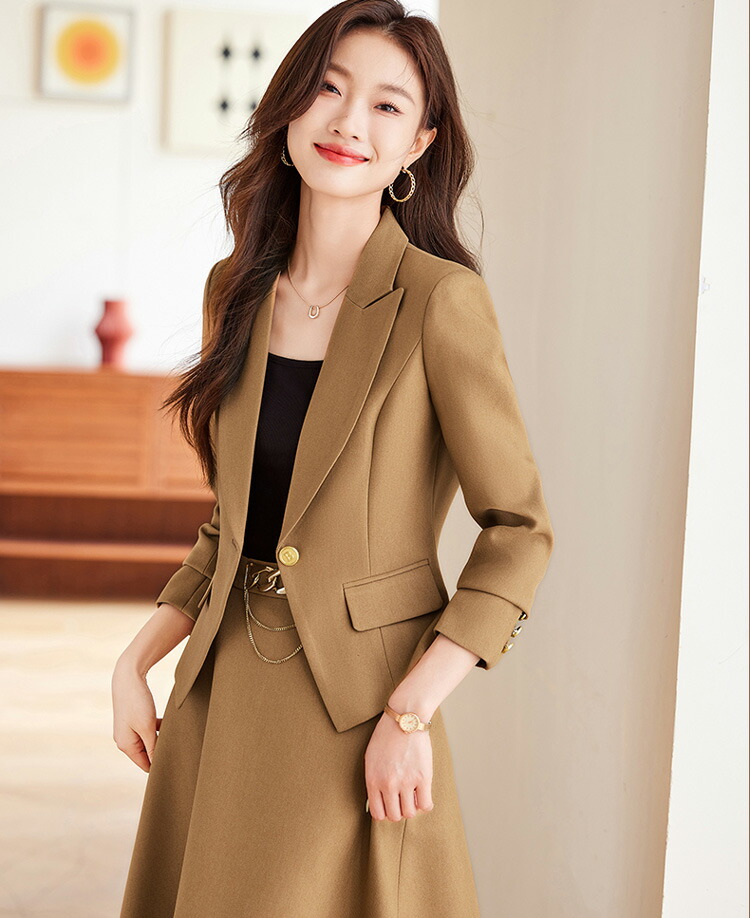 楽天市場】2点セット【ジャケット＋スカート】スーツ セットアップ 全2