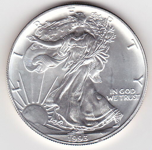 楽天市場】アメリカイーグル1ドル銀貨 1993年 : 紅林コイン