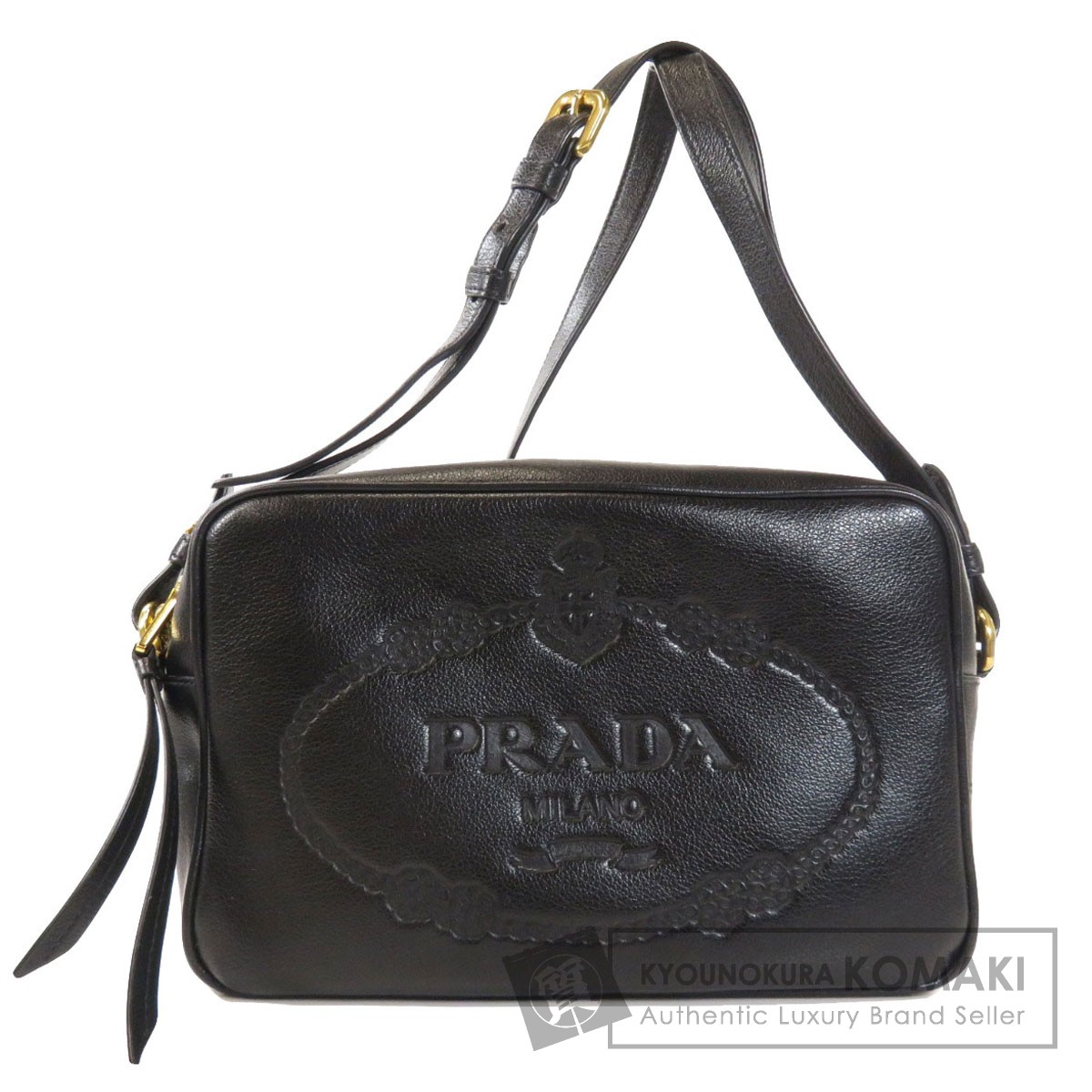 楽天市場】プラダ 1BH089 ロゴ 型押し ショルダーバッグ カーフ
