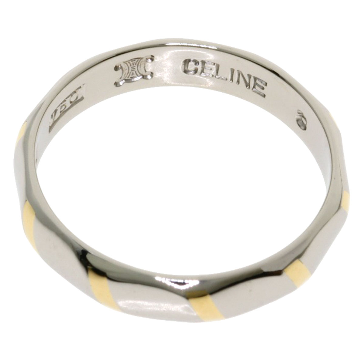 楽天市場】セリーヌ コンビリング #8 リング・指輪 プラチナPT850