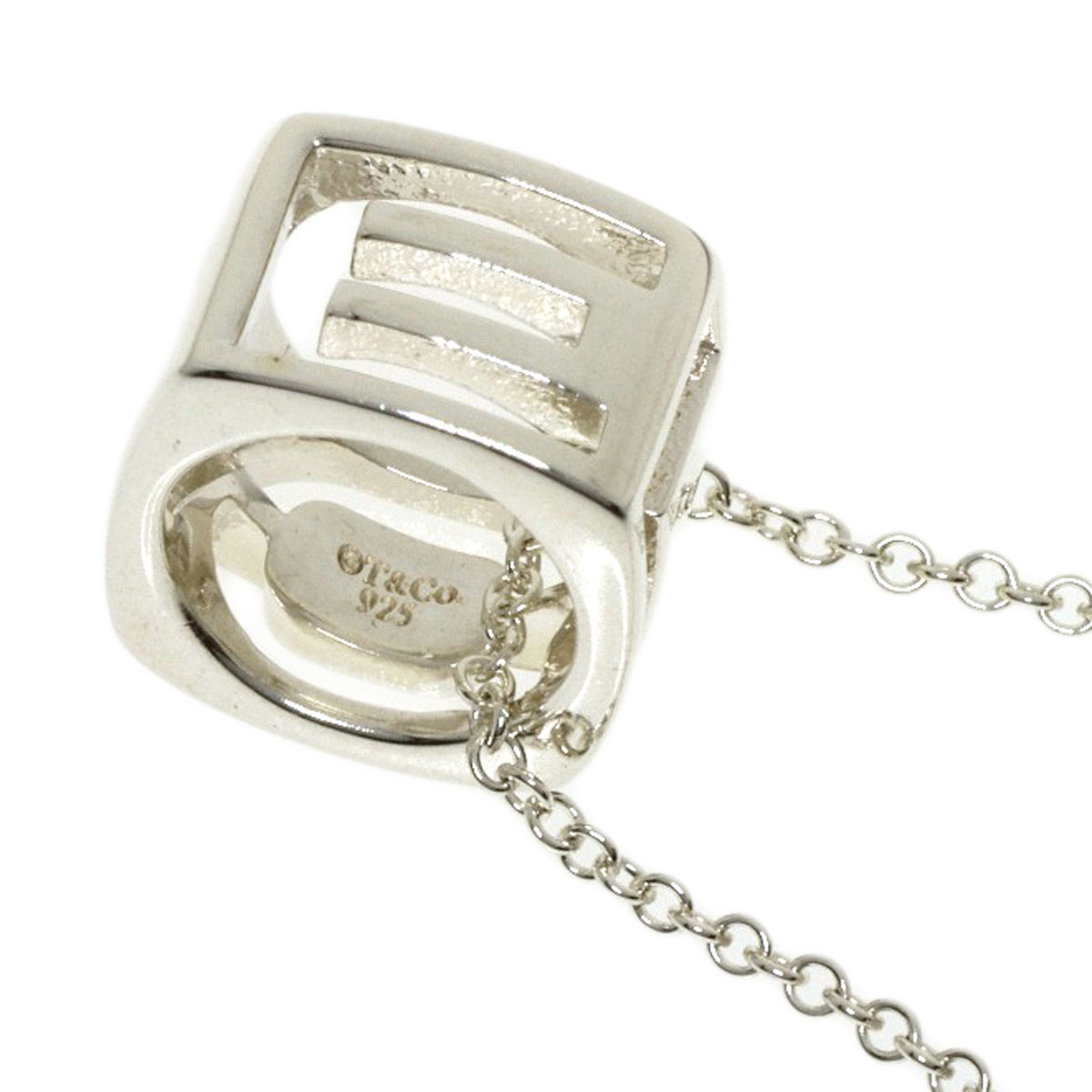 楽天市場】ティファニー ラブキューブ ネックレス シルバー レディース