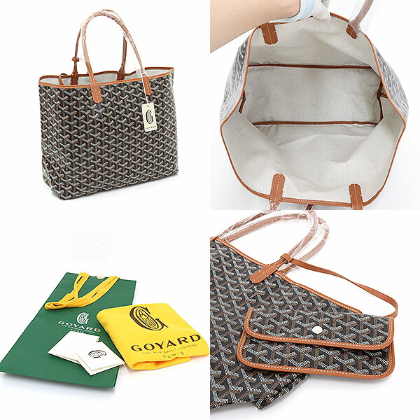 楽天市場】GOYARD サン・ルイ PM トートバッグ ブラック&ナチュラル
