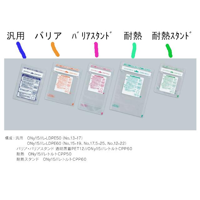 楽天市場】レンジシール FKタイプ規格袋 汎用タイプ No.13-17 ケース