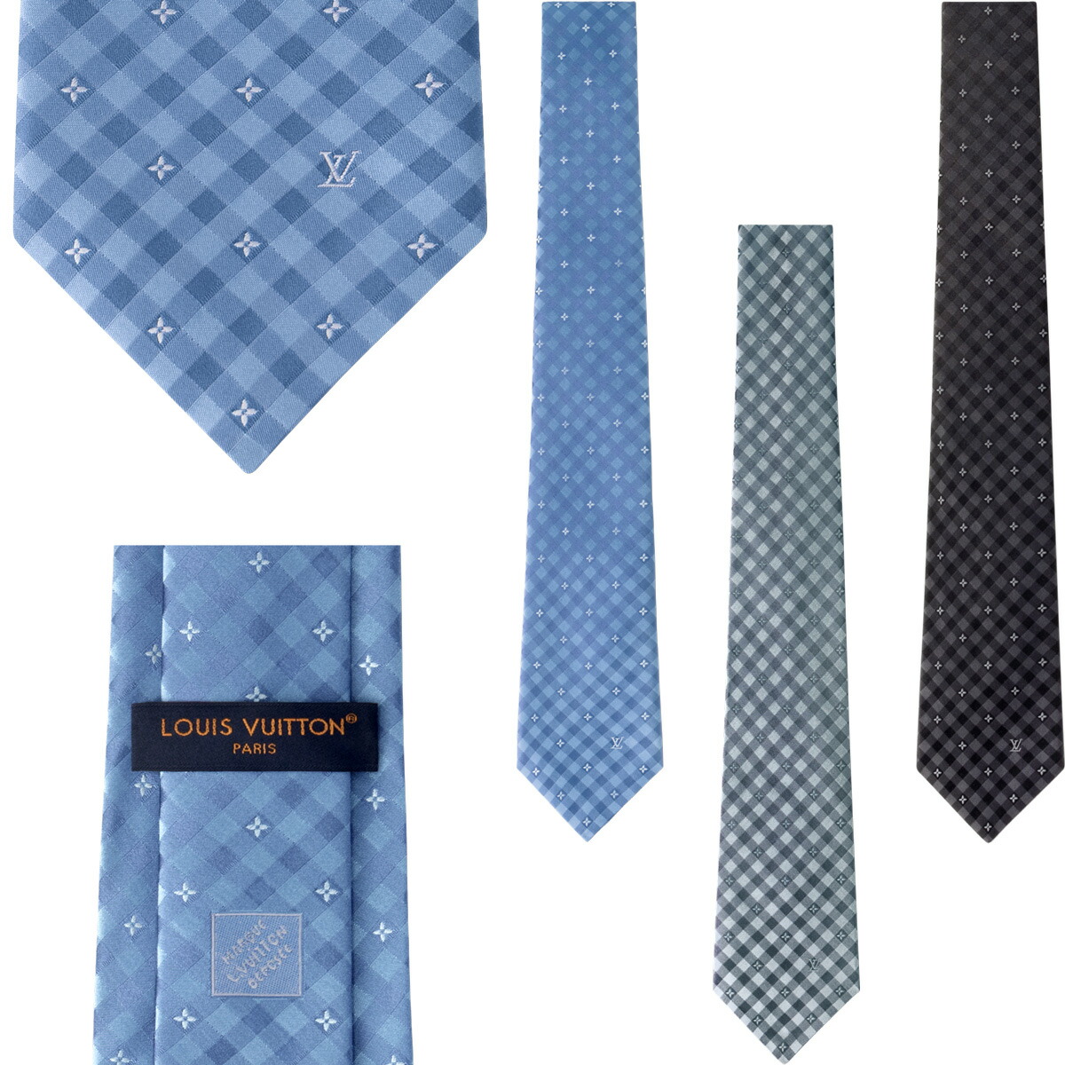 楽天市場】LOUIS VUITTON ルイヴィトンメンズ ネクタイ ブラック