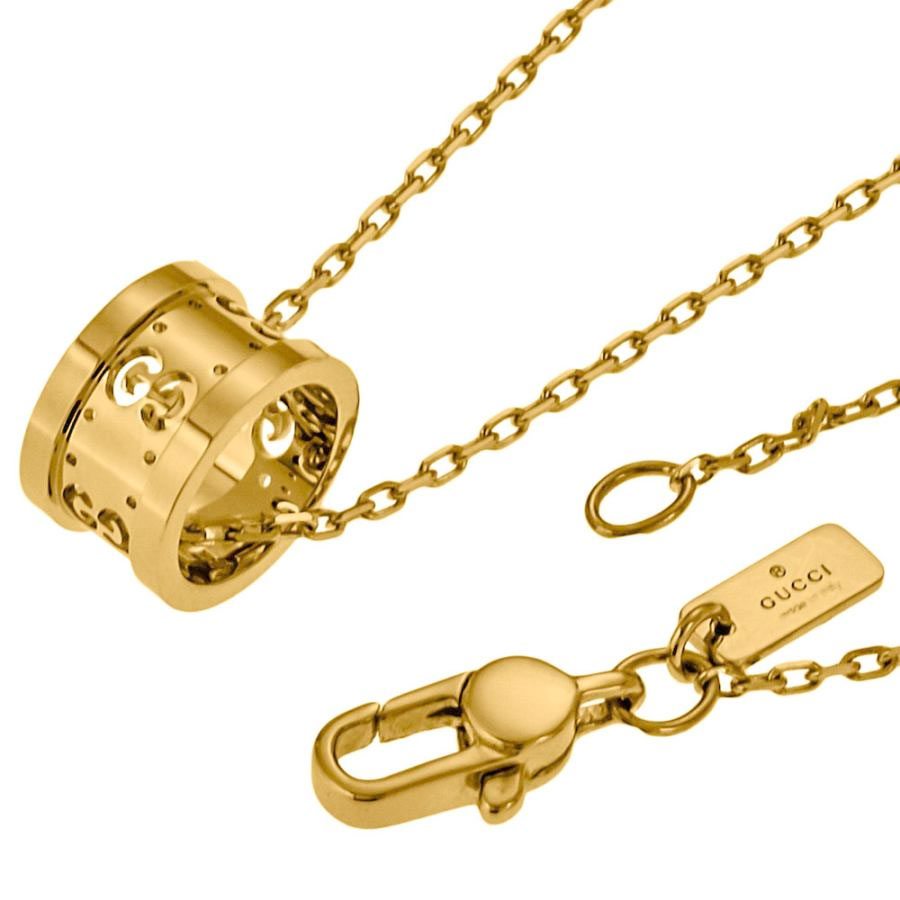 楽天市場】GUCCI グッチ ペンダントネックレス18金アイコンリング